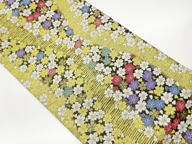 JAPANESE FUKURO OBI / WOVEN SAKURA